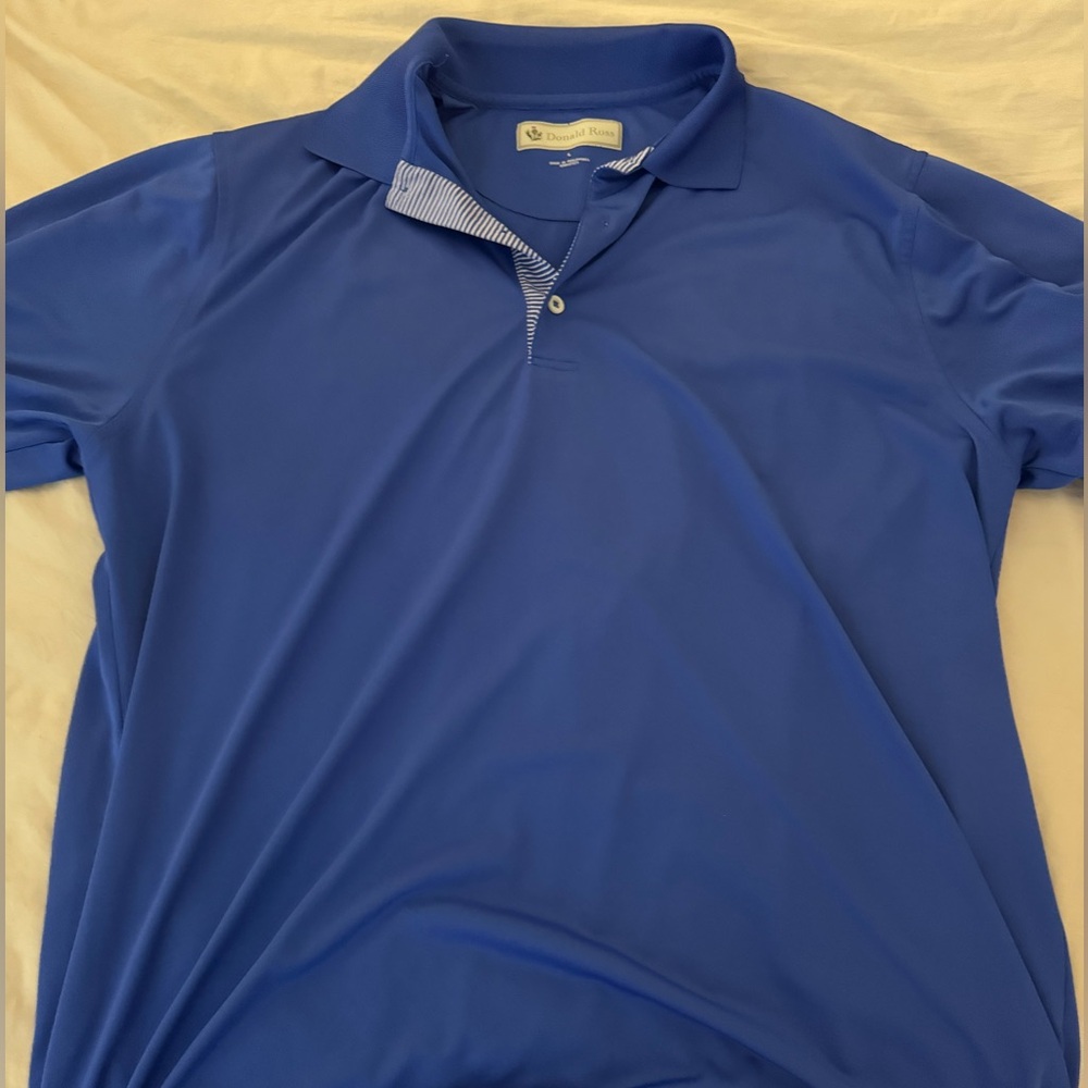 Blue Donald Ross Polo Size Large